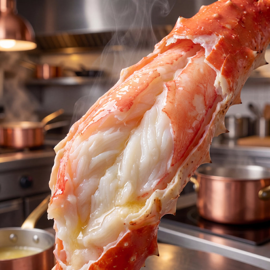 The Ultimate Family Feast: Colossal Red King Crab Legs - Hand-Selected for Highest Meat-to-Shell Ratio